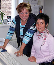 Franka Rump im Betreuungsbüro Franka Rump im Betreuungsbüro